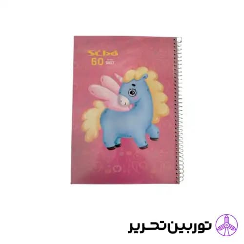 دفتر خط دار 60 برگ pony طلقی