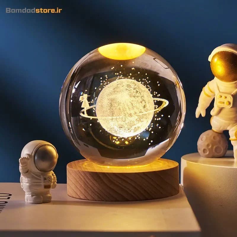 گوی کریستال دخترک زحل 6 سانت — تصویر ۲