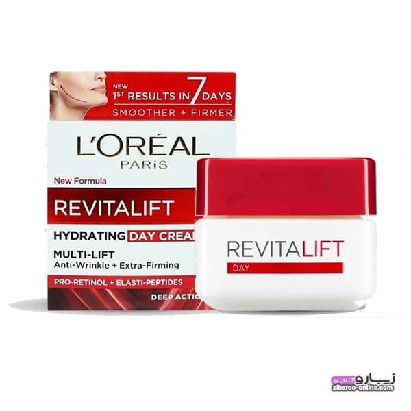 کرم لورال LOREAL REVITALIFT HYDRATING DAY CREAM MULTI-LIFT حجم50ml اصل