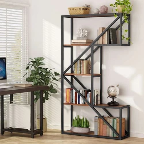 استند دکور از جنس فلز و چوب mdf مبلمان فرنا مدل 1121125