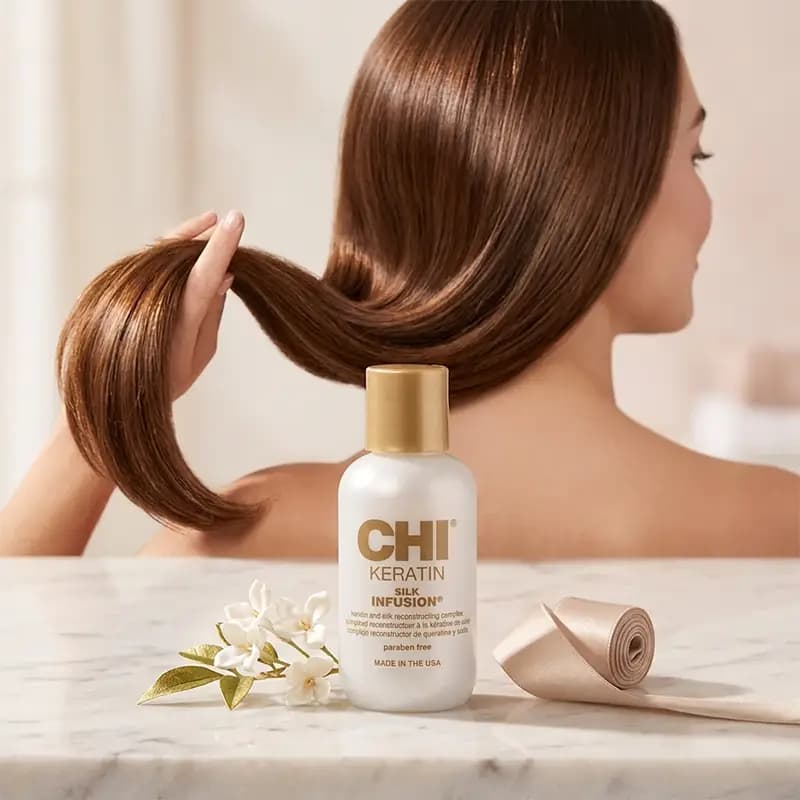 تقویت کننده کراتینه مو سیلک اینفیوژن چی CHI keratin Silk Infusion — تصویر ۳