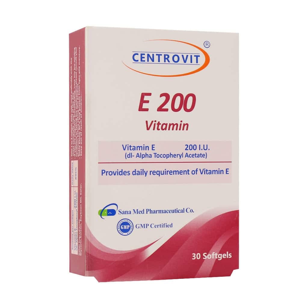 سافت ژل ویتامین E 200 واحد سنتروویت 30 عدد — تصویر ۴