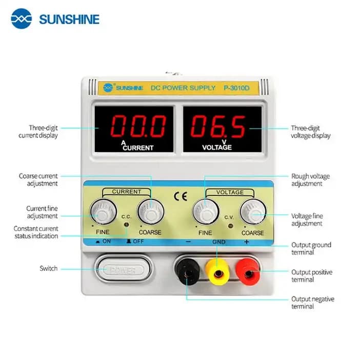 منبع تغذیه SUNSHINE P-3010D — تصویر ۲