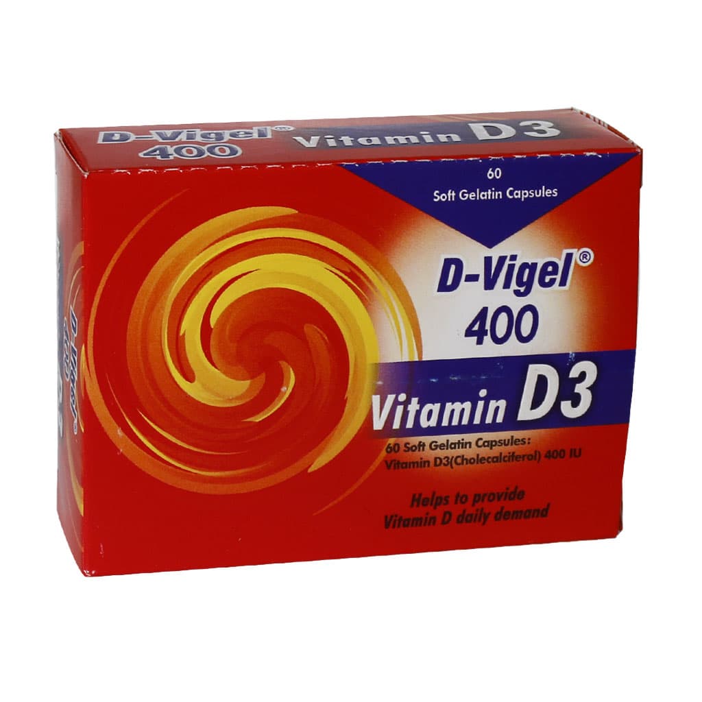 کپسول ویتامین D3 دی ویژل 400 واحد دانا 60 عدد — تصویر ۳