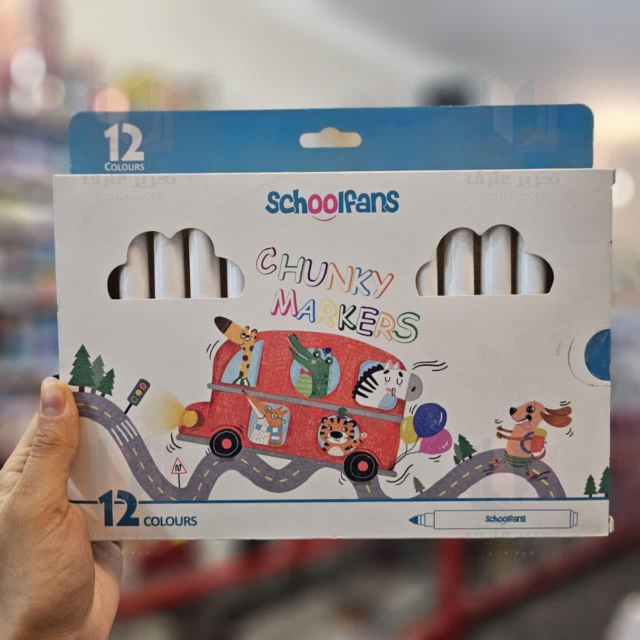 ماژیک 12 رنگ نقاشی اسکول فنس کد FA92410