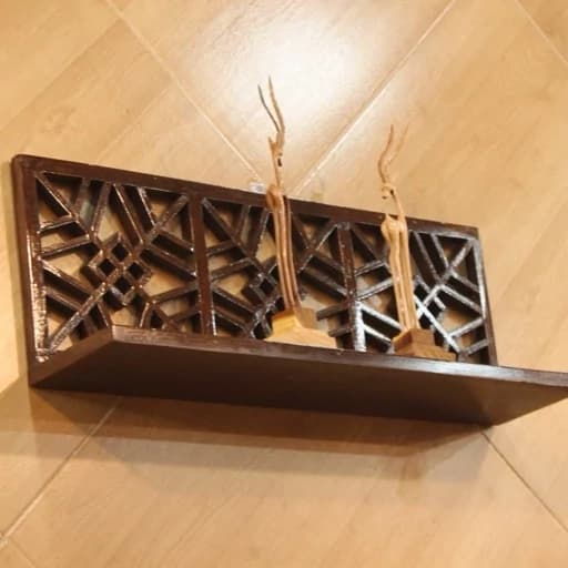 شلف طاقچه ای دیواری چوبی سنتی مشبک تحویل در باربری مقصد مبلمان فرنا مدل 1121025