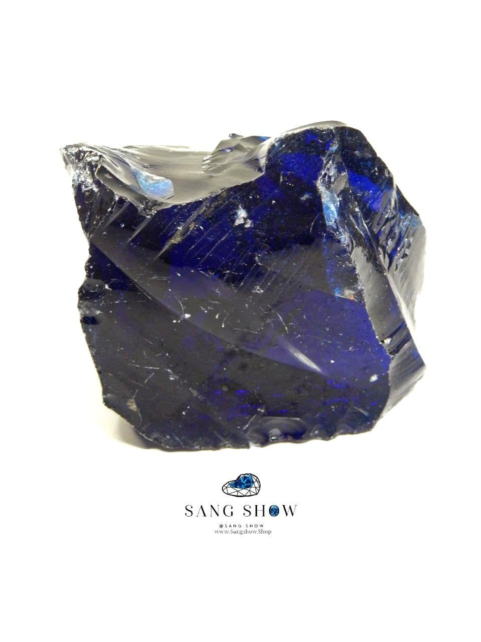 سنگ ابسیدین آبی کلکسیونی نمونه استثنایی و اصل و معدنی S1646 — تصویر ۲