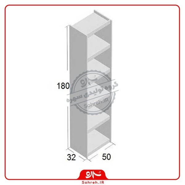 کتابخانه مدل SO28404 مبلمان فرنا مدل 1121025 — تصویر ۲