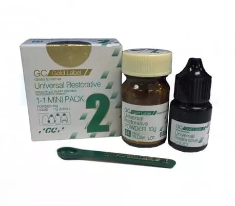 گلاس آینومر ترمیمی جی سی مدل سلف کیور GC Fuji II LC Gold Label — تصویر ۴