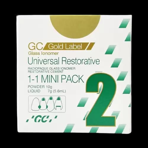 گلاس آینومر ترمیمی جی سی مدل سلف کیور GC Fuji II LC Gold Label