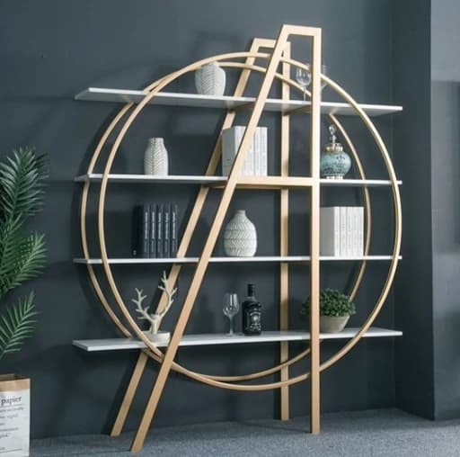 استند مدرن تلفیقی چوب و فلز مناسب فضاهای مدرن G145 مبلمان فرنا مدل 1120931