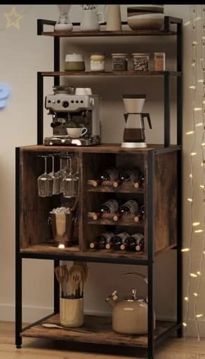 استند مدرن تلفیقی چوب و فلز مناسب فضاهای مدرن G114 مبلمان فرنا مدل 1120931