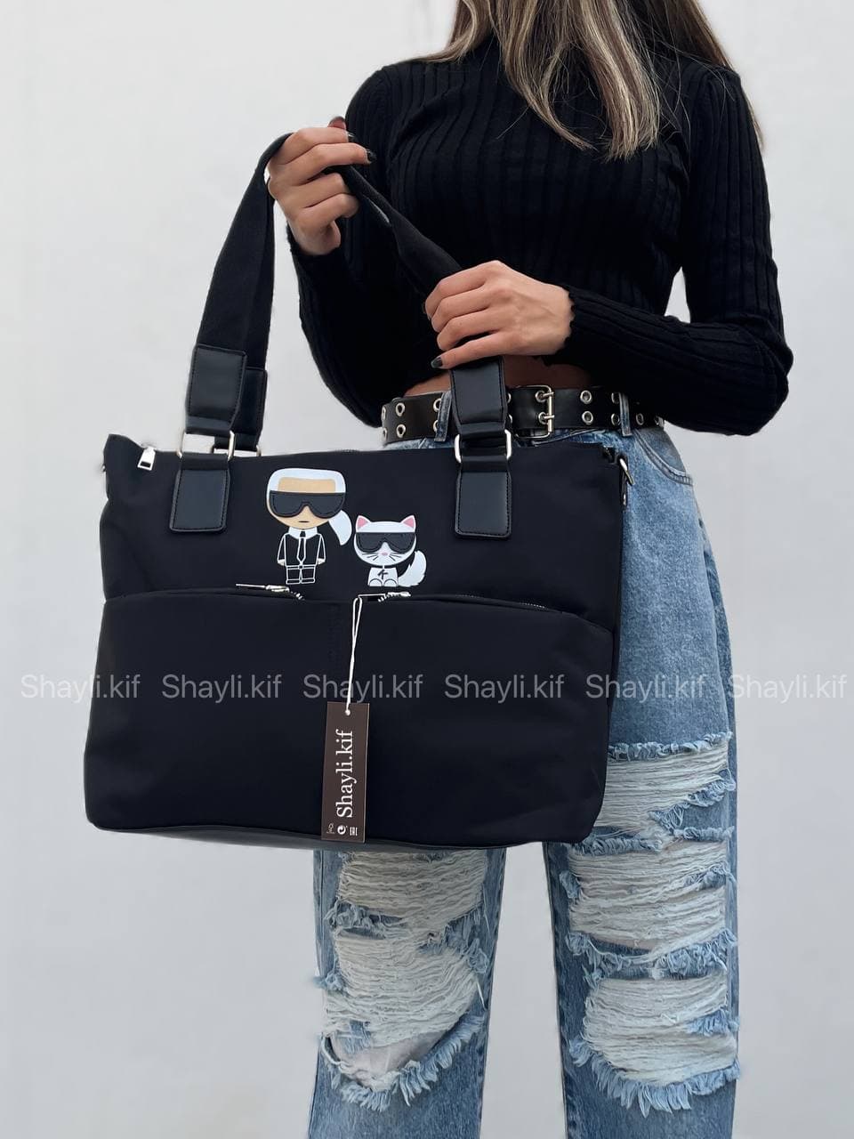 ساک باشگاهی دستی و دوشی زنانه مدل نیو کارل