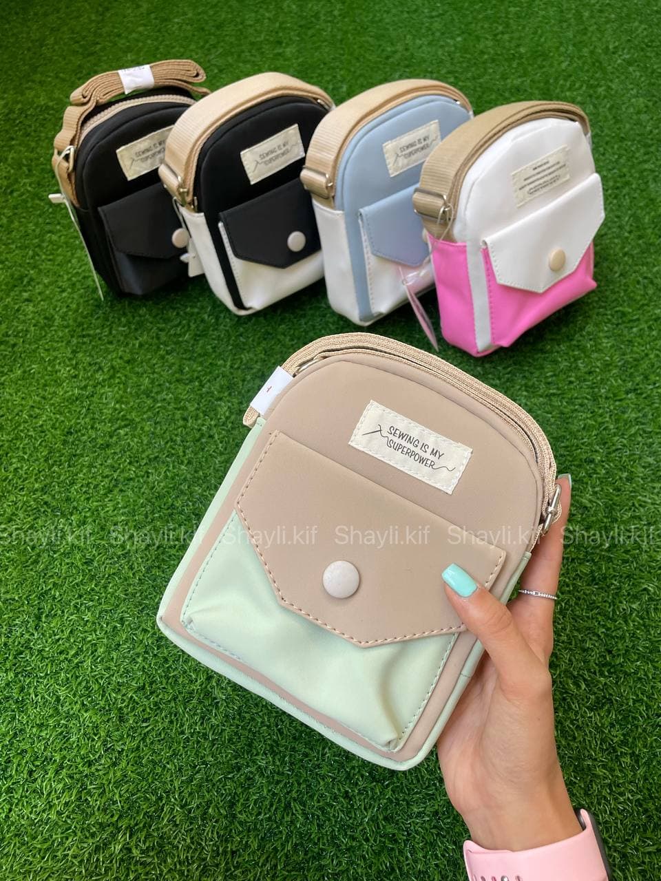 کیف فانتزی دوشی دخترانه مدل کاپکیک — تصویر ۵