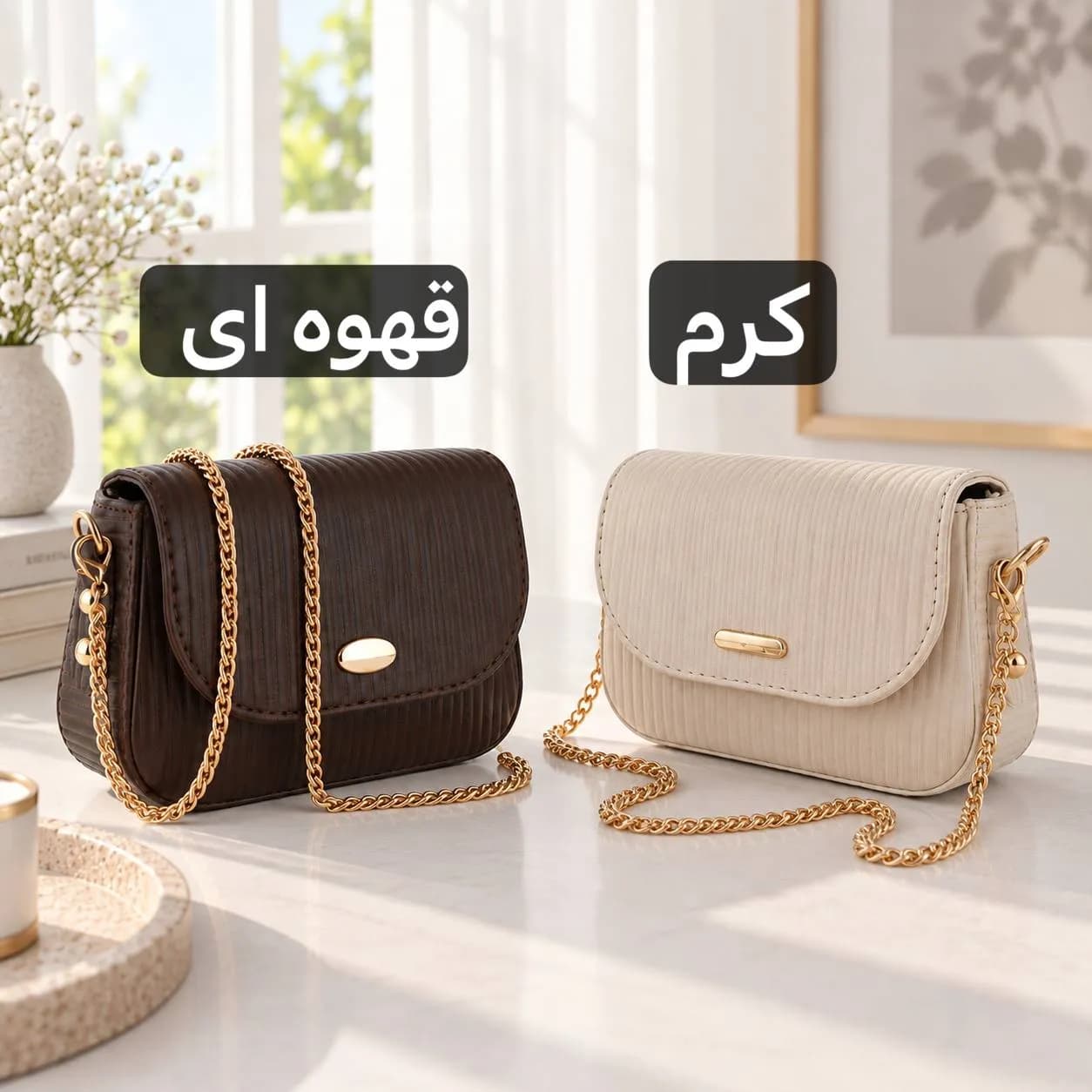 کیف دوشی شیک زنانه جنس خوب و زیبا کد 4759 — تصویر ۹