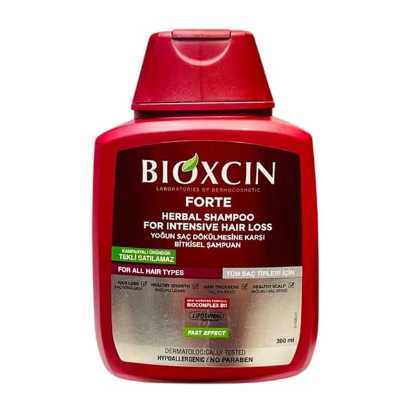شامپو ضد ریزش گیاهی بیوکسین فورت BIOXCIN FORTE