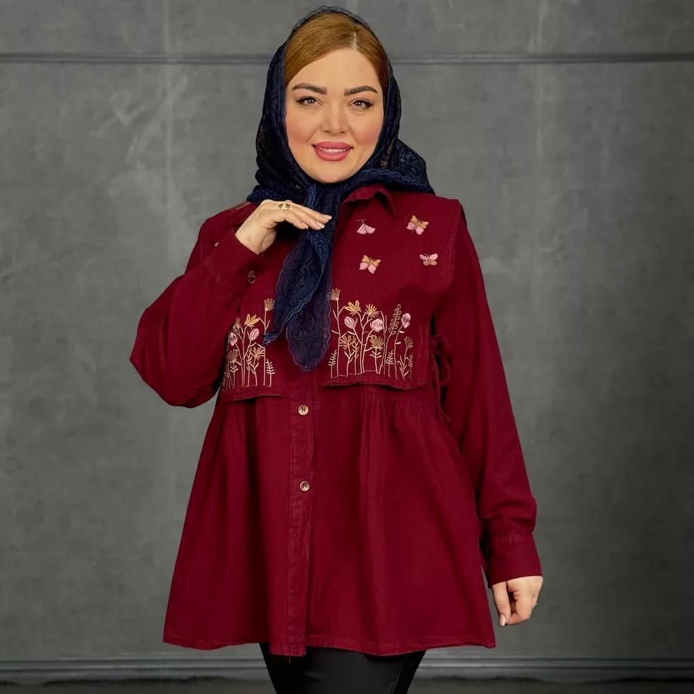 مانتو دخترانه گلدار کد 29479 — تصویر ۴