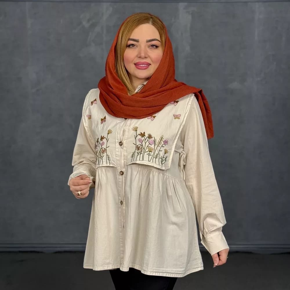 مانتو دخترانه گلدار کد 29479 — تصویر ۶