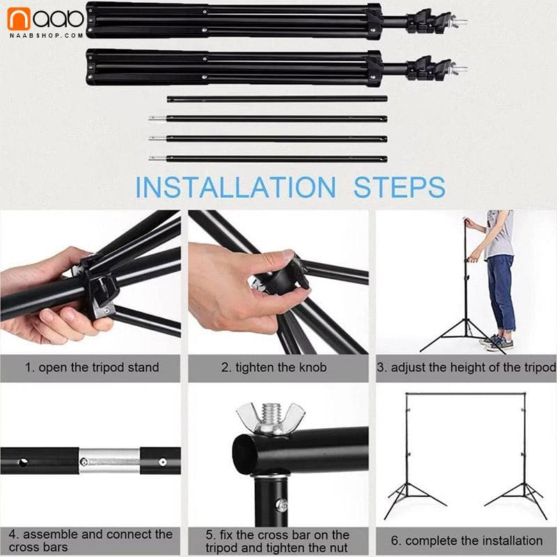 پایه فون پرتابل عرض3متر MiLook 805A Portable Background holder — تصویر ۶
