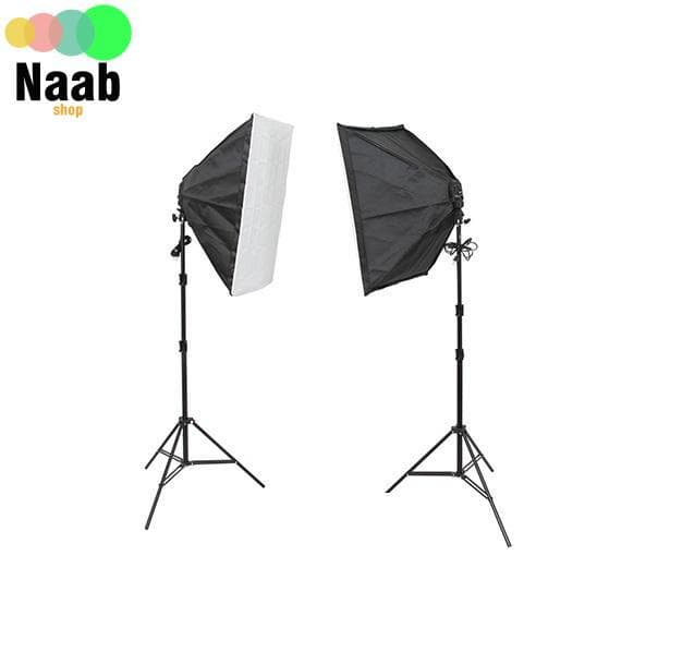 پکیج کامل استودیو کروماکی خانگی(سافت باکس،پرده سبز،نور ثابت،سه پایه وارداتی و…) — تصویر ۴