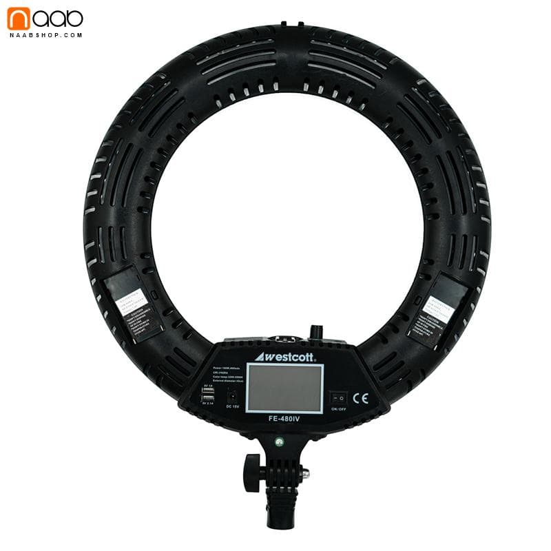 رينگ لايت 100 وات وسکات Westcott FE-480IV Ring Light + پایه — تصویر ۴