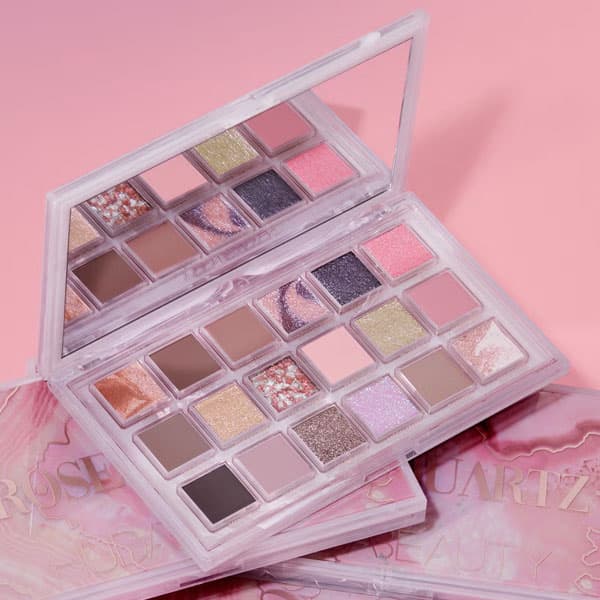 پالت سایه رز کوارتز Rose Quartz هدی بیوتی — تصویر ۵