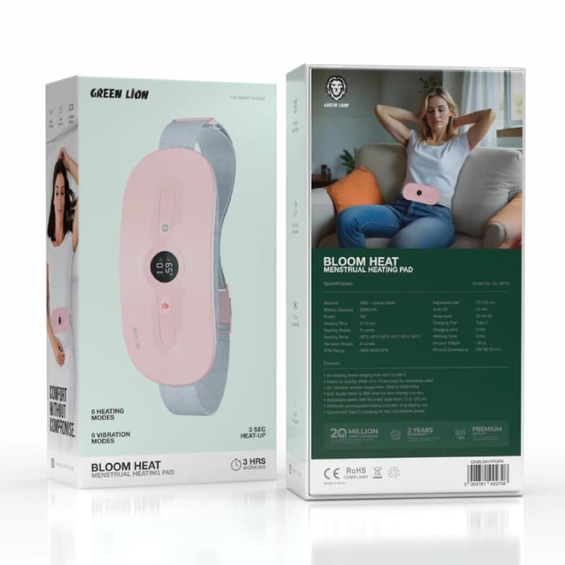 ماساژور قاعدگی گرین لاین مدل Bloom Heat Menstrual heating Pad — تصویر ۲
