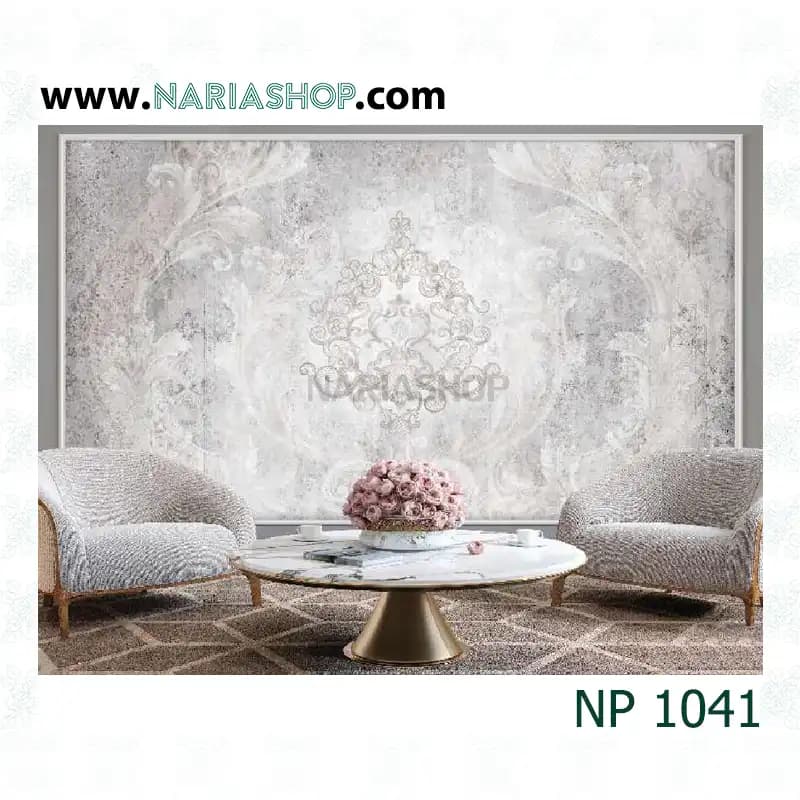 پوستر دیواری کلاسیک نقره ای NP1041