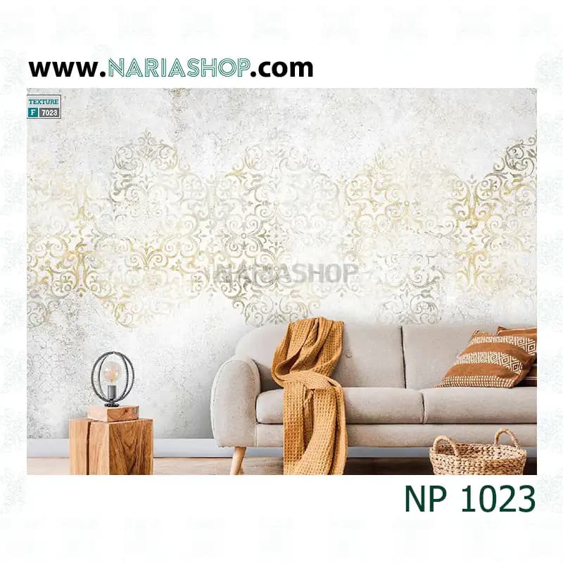 پوستر دیواری کلاسیک نقره ای طلایی NP1023