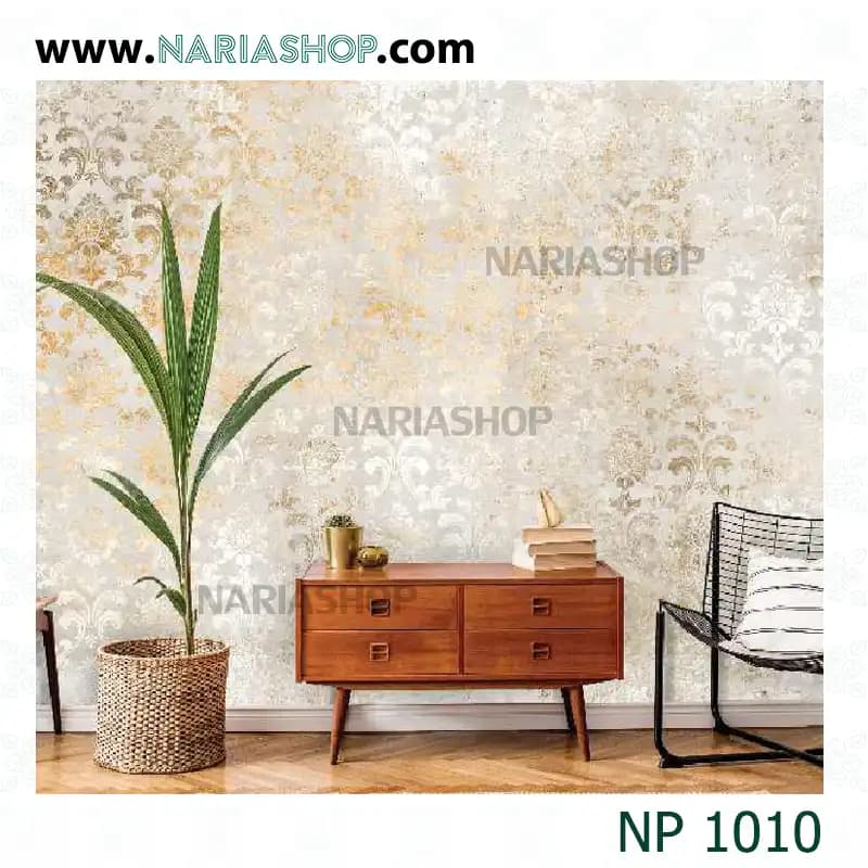 پوستر دیواری کلاسیک نقره ای طلایی NP1010