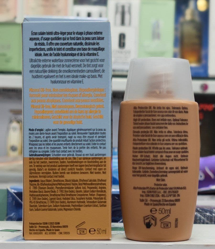 ضد آفتاب فیوژن واتر رنگی ایزدین اورجینال ISDIN Fusion Water Color – 50 ml — تصویر ۶