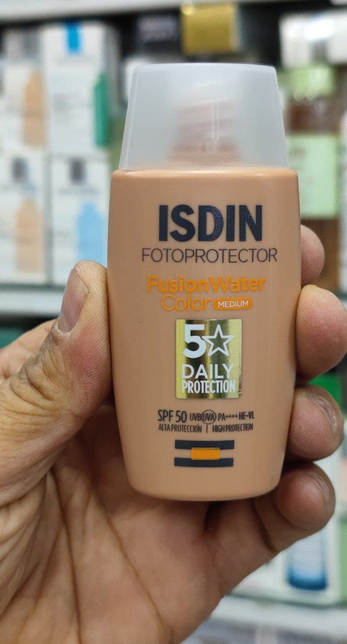 ضد آفتاب فیوژن واتر رنگی ایزدین اورجینال ISDIN Fusion Water Color – 50 ml — تصویر ۴