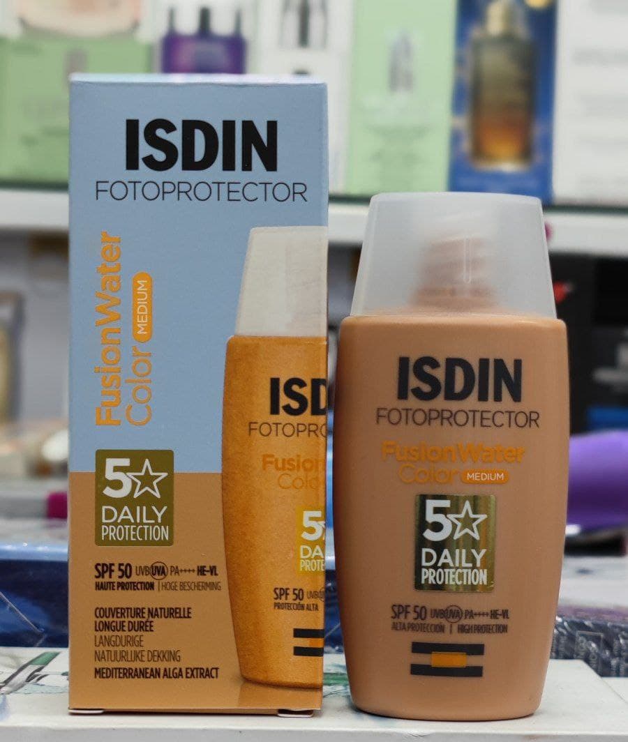 ضد آفتاب فیوژن واتر رنگی ایزدین اورجینال ISDIN Fusion Water Color – 50 ml — تصویر ۷