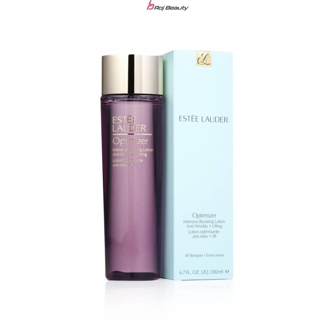 تونر درمانی آبرسان استی لادر ضدچروک و لیفت کننده انواع پوست Estée Lauder Optimizer 200ml Estée Lauder Optimizer Intensive Boosting Lotion Anti-Wrinkle + Lifting 200ml — تصویر ۶