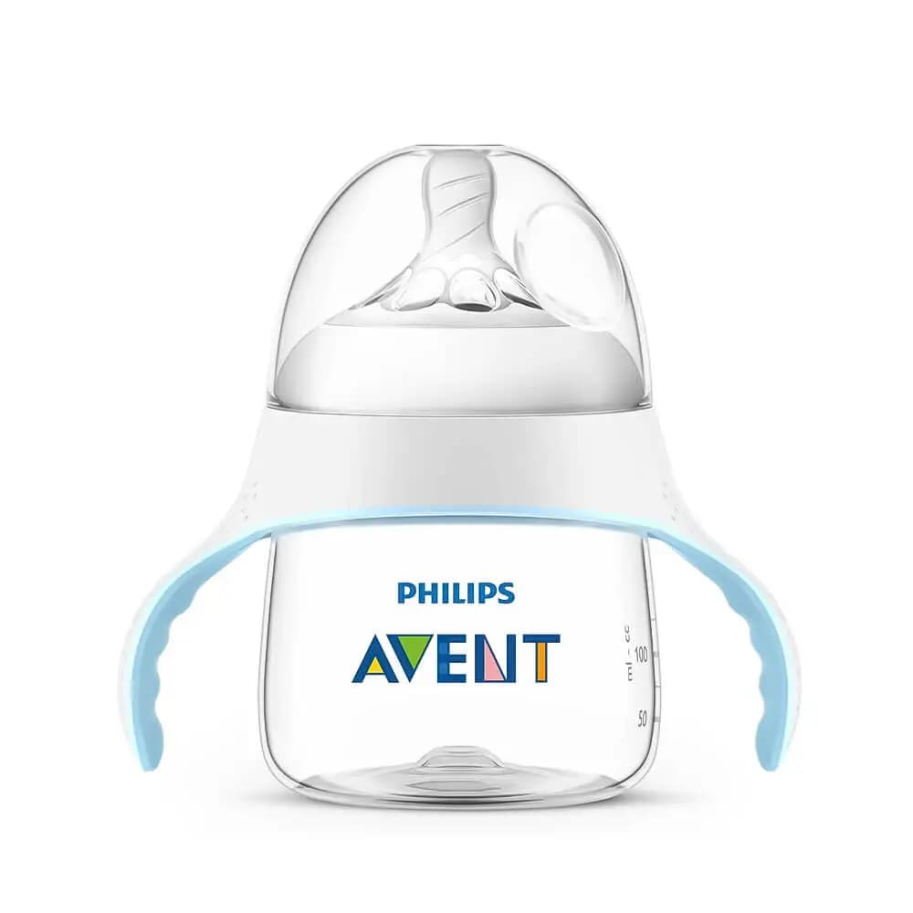 شیشه شیر دسته دار نچرال فیلیپس اونت Philips Avent حجم 150 میلی لیتر