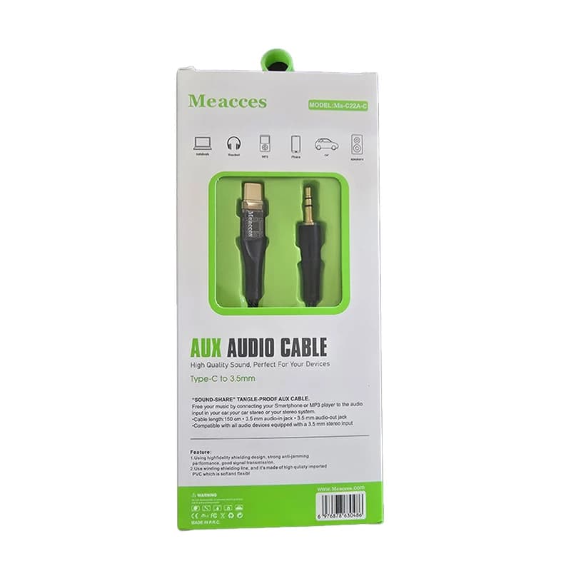 کابل تبدیل AUX به Type-C برند Meacces مدل Ma-C22A-C — تصویر ۲