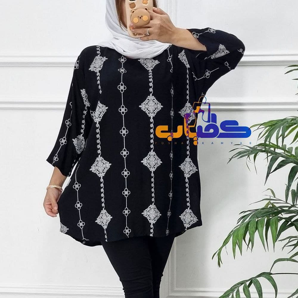 تونیک نخی خارجی زنانه قواره بزرگ/کد962