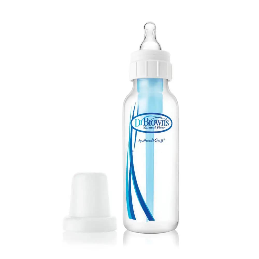 شیشه شیر طلقی 250 میل باریک نچرال فلو دکتر براون Dr Browns