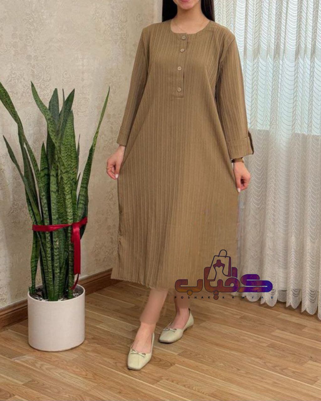 ساحلی مانتویی آیوا زنانه بیرون پوش/کد940 — تصویر ۳