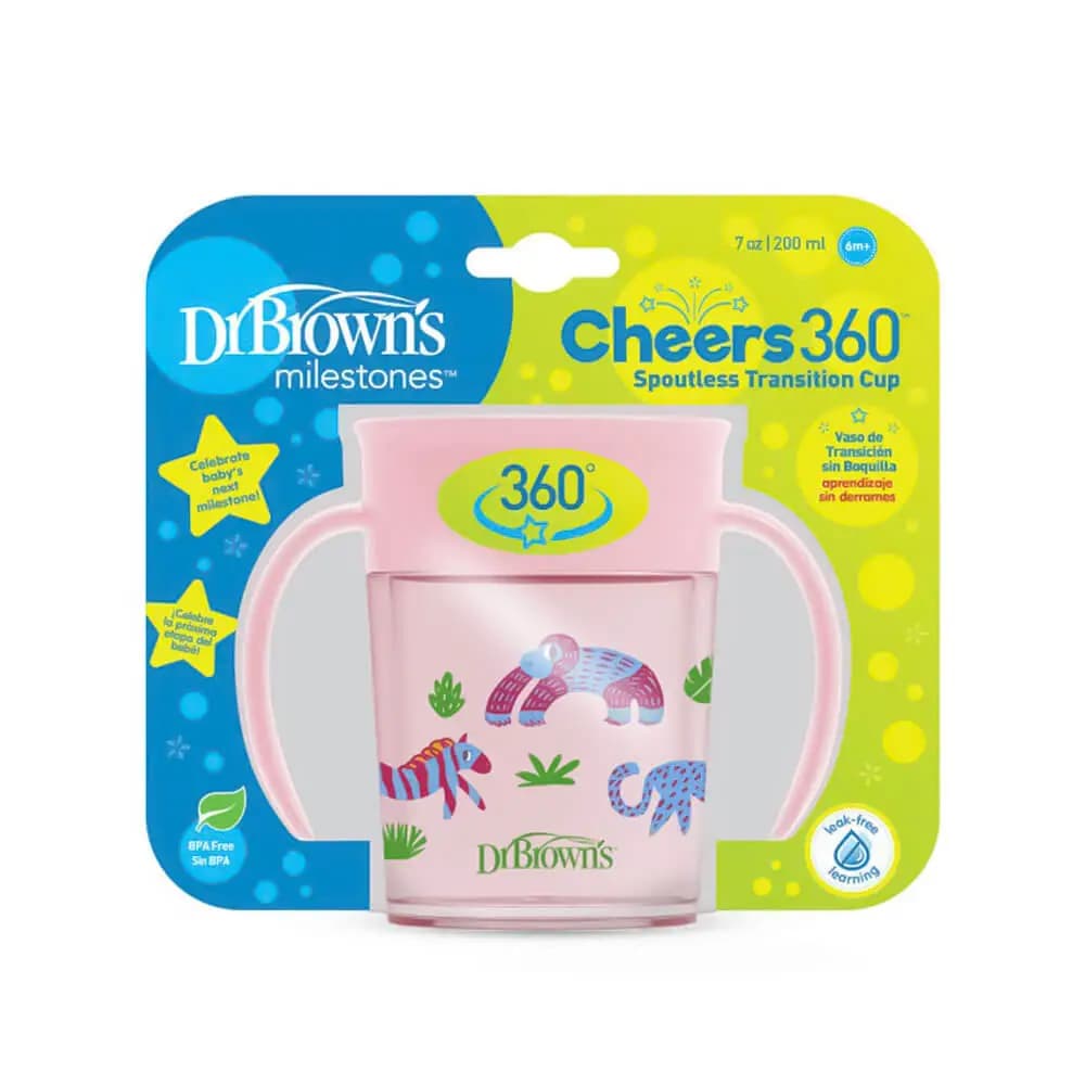 لیوان 360 درجه دسته دار دکتر براون Dr Browns حجم 200 میلی لیتر — تصویر ۴