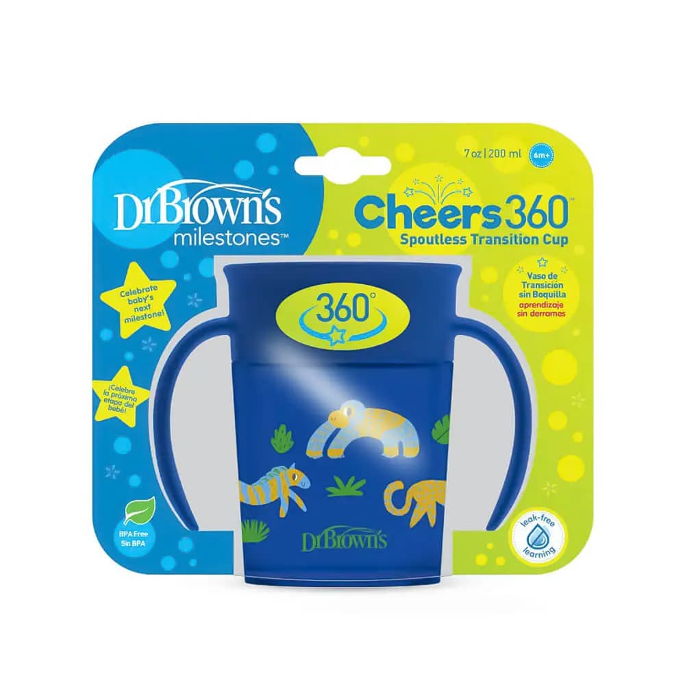 لیوان 360 درجه دسته دار دکتر براون Dr Browns حجم 200 میلی لیتر — تصویر ۳
