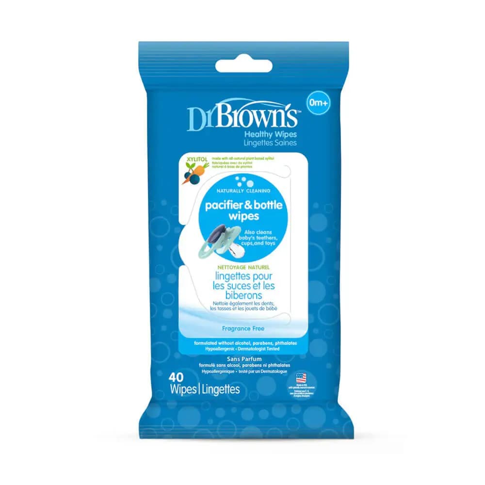 دستمال مرطوب پاک کننده پستانک و شیشه شیر دکتر براون Dr Browns