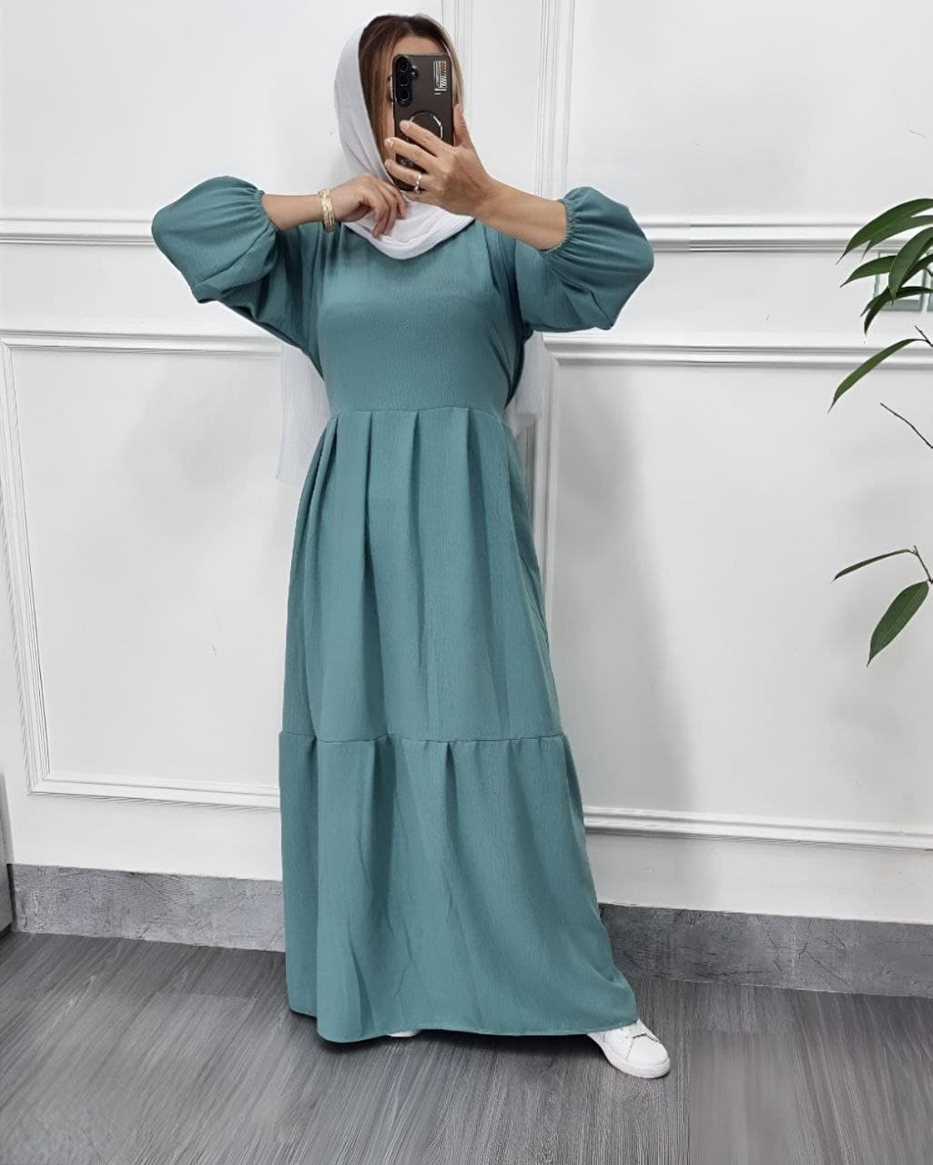 پیراهن ساحلی ابروبادگرم بالامدل دریا/کد900 — تصویر ۶