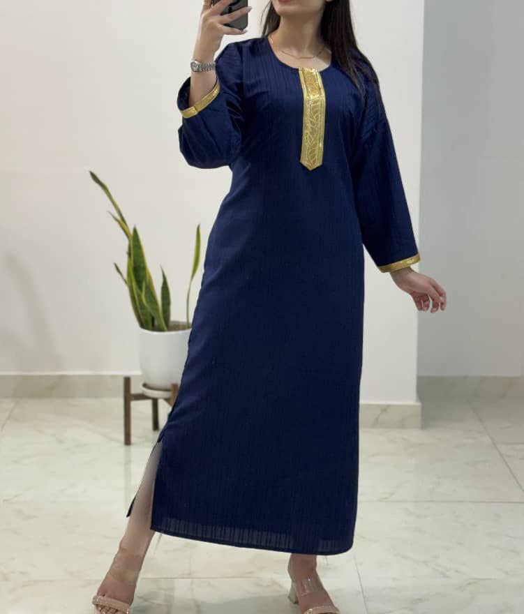 پیراهن ساحلی آیوا طلاکوب وارداتی/کد863 — تصویر ۵