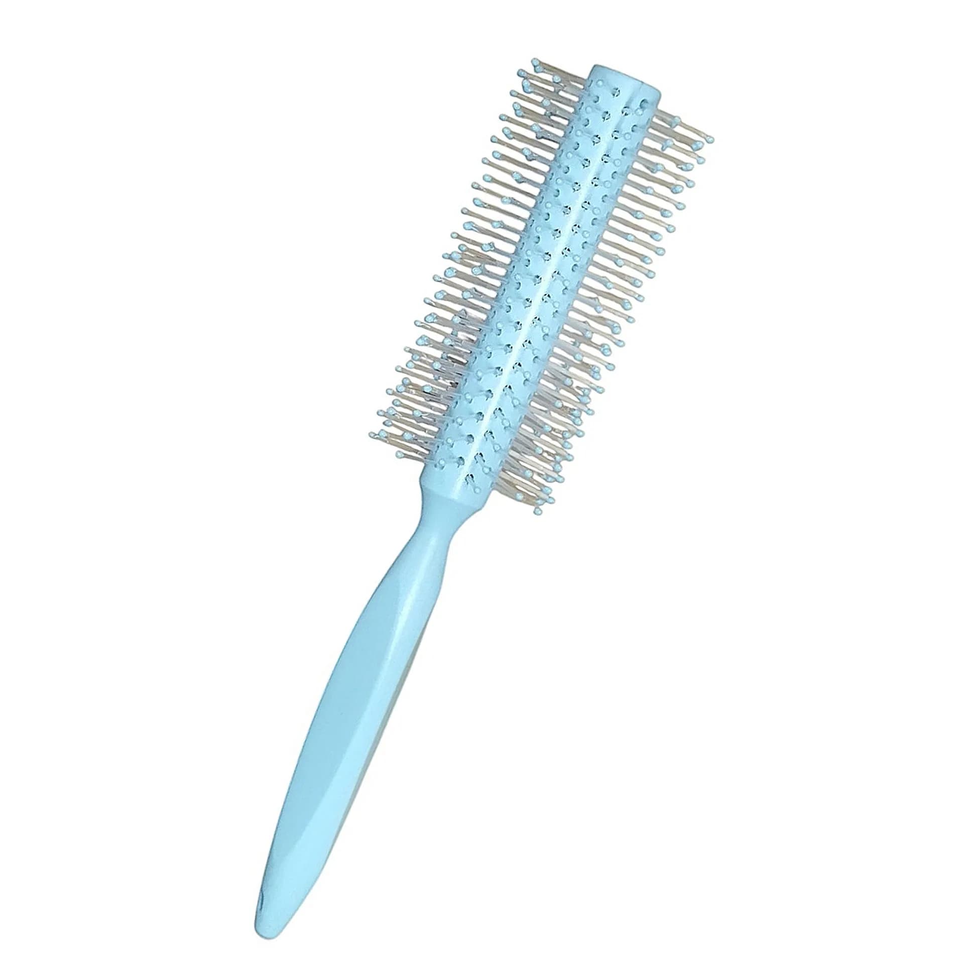 برس مو گرد نسوز کاشتی دسته پلاستیکی رنگ پاستیلی Hair Curling Brush گرد وکیوم (3 رنگ ) — تصویر ۲