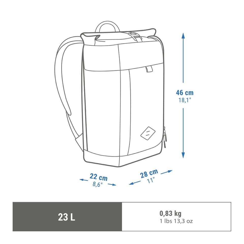 کوله پشتی کچوا – 23 لیتری – زرد- NH Escape 500 Rolltop — تصویر ۳