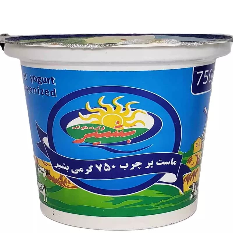 ماست پرچرب 750گرم بشیر