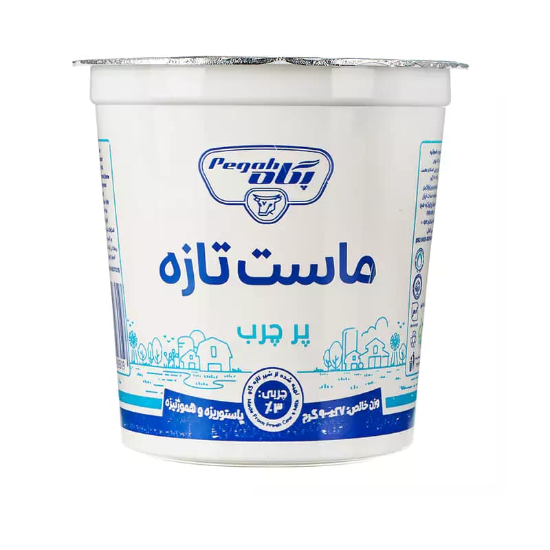 ماست پرچرب900گرم پگاه