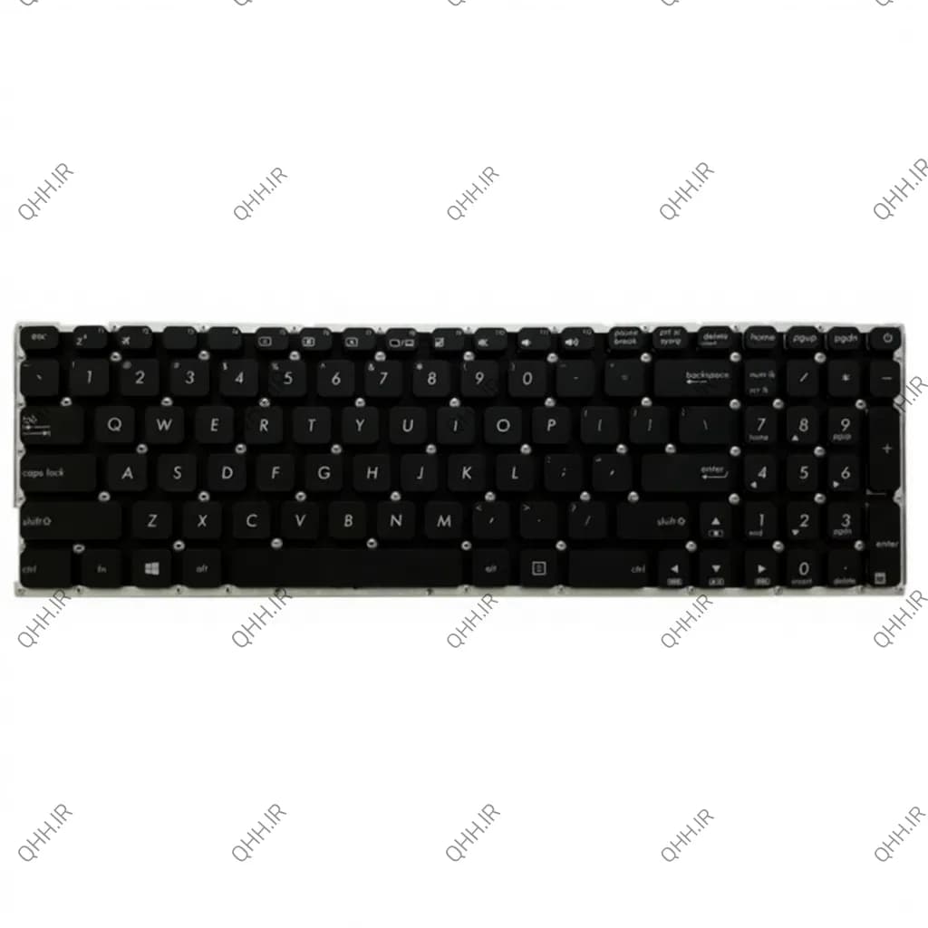 کیبرد لپ تاپ ایسوس VivoBook Max X541 مشکی-اینترکوچک بدون فریم — تصویر ۳