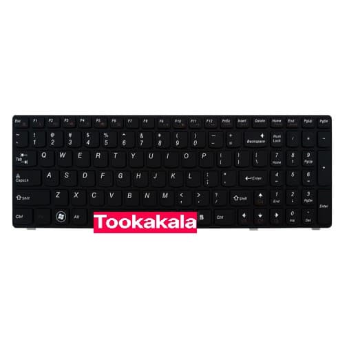 کیبرد لپ تاپ لنوو Keyboard Lenovo G500 مشکی-با فریم — تصویر ۴